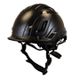Type II + Non-Vented Black Safety Helmet with Mips Technology (T2NBKM - Three Quarter View)