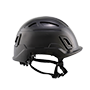 Type II + Non-Vented Black Safety Helmet (T2NBK - Right)