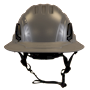 Type II + Non-Vented Dove Gray Safety Helmet with Dove Gray FlexBrim (T2NDGFBDG - Front)