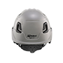 Type II + Non-Vented Dove Gray Safety Helmet with Mips Technology (T2NDGM - Back)