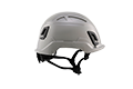 Type II + Non-Vented Dove Gray Safety Helmet (T2NDG - Right Side)