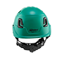 Type II + Non-Vented Forest Green Safety Helmet with Mips Technology (T2NFGM - Back)