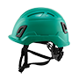 Type II + Non-Vented Forest Green Safety Helmet (T2NFG - Left)