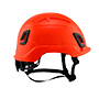 Type II + Non-Vented Hi-Viz Orange Safety Helmet with Mips Technology (T2NHOM - Right)