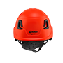 Type II + Non-Vented Hi Viz Orange Safety Helmet (T2NHO - Back)
