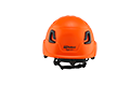 Type II + Non-Vented Hi Viz Orange Safety Helmet (T2NHO - Pro-Back)