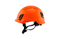 Type II + Non-Vented Hi Viz Orange Safety Helmet (T2NHO - Left Side)