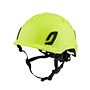 Type II + Non-Vented Hi Viz Yellow Safety Helmet (T2NHY - Three Quarter View)