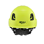 Type II + Non-Vented Hi Viz Yellow Safety Helmet (T2NHY - Back)