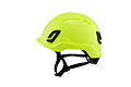 Type II + Non-Vented Hi Viz Yellow Safety Helmet (T2NHY - Left Side)