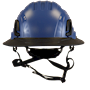 Type II + Non-Vented Kentucky Blue Safety Helmet with Black FlexBrim (T2NKBFBBK - Front)