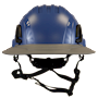 Type II + Non-Vented Kentucky Blue Safety Helmet with Dove Gray FlexBrim (T2NKBFBDG - Front)