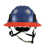 Type II + Non-Vented Kentucky Blue Safety Helmet with Red FlexBrim (T2NKBFBRD - Front)