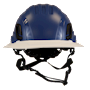 Type II + Non-Vented Kentucky Blue Safety Helmet with White FlexBrim (T2NKBFBWH - Front)