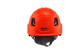 Type II + Non-Vented Orange Safety Helmet with Mips Technology (T2NORM - Pro-Back)