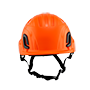 Type II + Non-Vented Orange Safety Helmet (T2NOR - Front)