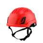 Type II + Non-Vented Red Safety Helmet with Mips Technology (T2NRDM - Three Quarter View)