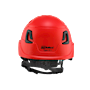 Type II + Non-Vented Red Safety Helmet with Mips Technology (T2NRDM - Back)