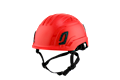 Type II + Non-Vented Red Safety Helmet with Mips Technology (T2NRDM - Pro-Three Quarter)