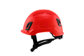 Type II + Non-Vented Red Safety Helmet with Mips Technology (T2NRDM - Left Side)