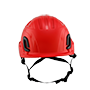 Type II + Non-Vented Red Safety Helmet (T2NRD - Front)