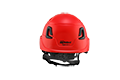 Type II + Non-Vented Red Safety Helmet (T2NRD - Pro-Back)