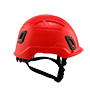 Type II + Non-Vented Red Safety Helmet (T2NRD - Right)