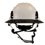 Type II + Non-Vented White Safety Helmet with Black FlexBrim (T2NWHFBBK - Front)