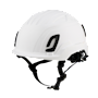 Type II + Non-Vented White Safety Helmet with Mips Technology (T2NWHM - Three Quarter View)