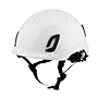 Type II + Non-Vented White Safety Helmet (T2NWH - Three Quarter View)