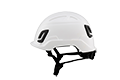 Type II + Non-Vented White Safety Helmet (T2NWH - Left Side)