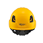 Type II + Non-Vented Yellow Safety Helmet (T2NYL - Back)
