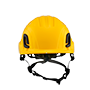 Type II + Non-Vented Yellow Safety Helmet (T2NYL - Front)