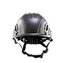 Type II + Vented Black Safety Helmet with Mips Technology (T2VBKM - Front)