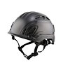 Type II + Vented Black Safety Helmet (T2VBK - Three Quarter View)