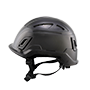 Type II + Vented Black Safety Helmet (T2VBK - Left)