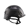 Type II + Vented Black Safety Helmet (T2VBK - Right)