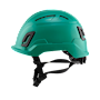 Type II + Vented Forest Green Safety Helmet with Mips Technology (T2VFGM - Left)