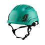 Type II + Vented Forest Green Safety Helmet (T2VFG - Three Quarter View)