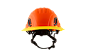 Type II + Vented Hi-Viz Orange Safety Helmet with Hi-Viz Yellow FlexBrim (T2VHOFBHY - Pro-Front) - 2