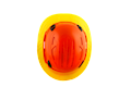 Type II + Vented Hi-Viz Orange Safety Helmet with Hi-Viz Yellow FlexBrim (T2VHOFBHY - Pro-Top)