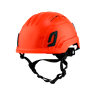 Type II + Vented Hi-Viz Orange Safety Helmet with Mips Technology (T2VHOM - Three Quarter View)