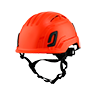 Type II + Vented Hi-Viz Orange Safety Helmet (T2VHO - Three Quarter View)