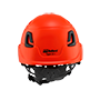 Type II + Vented Hi-Viz Orange Safety Helmet (T2VHO - Back)