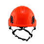 Type II + Vented Hi-Viz Orange Safety Helmet (T2VHO - Front)