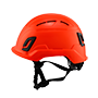 Type II + Vented Hi-Viz Orange Safety Helmet (T2VHO - Left)
