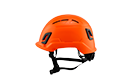 Type II + Vented Hi-Viz Orange Safety Helmet (T2VHO - Left Side)