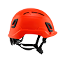 Type II + Vented Hi-Viz Orange Safety Helmet (T2VHO - Right)