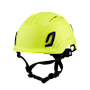 Type II + Vented Hi-Viz Yellow Safety Helmet with Mips Technology (T2VHYM - Three Quarter View)
