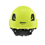 Type II + Vented Hi-Viz Yellow Safety Helmet with Mips Technology (T2VHYM - Back)